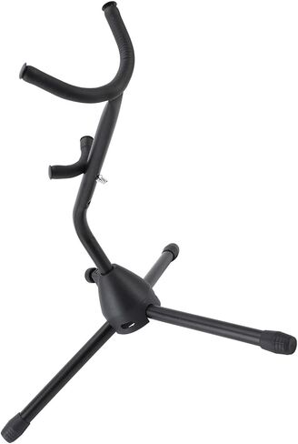 Tenor Saxophone Holder, Folding Metal Alto Saxophone Stand, Sturdy Tripod Display Rack with U - Shape Protective Design for Home School and Music Stores in Saudi Arabia