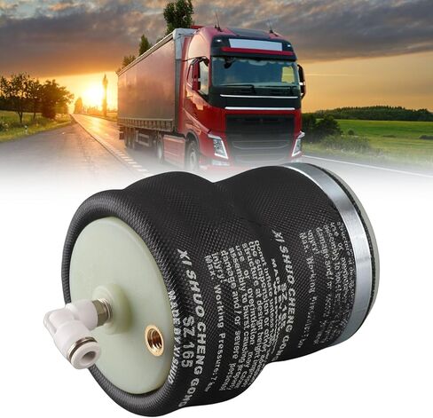 Air Spring Bag, High Shock Absorption Smooth Ride Air Ride Seat Rubber Metal Construction 0.1-1.0MPa Pressure Range for Semi Trucks Commercial Vehicles Long Haul Fleets Delivery Se in Kuwait