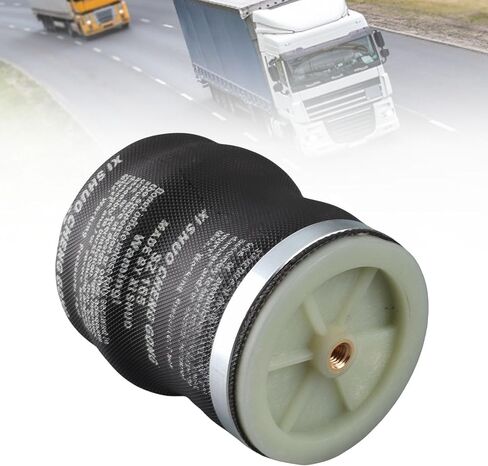 Air Spring Bag, High Shock Absorption Smooth Ride Air Ride Seat Rubber Metal Construction 0.1-1.0MPa Pressure Range for Semi Trucks Commercial Vehicles Long Haul Fleets Delivery Se in Kuwait
