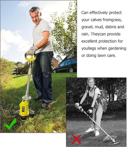 قطعتان من أغطية الساق للعناية بالعشب، شقوق أرجل تشذيب الحديقة، مادة أكسفورد مقاومة للماء، ملاءمة عالمية قابلة للتعديل للرجال والنساء مثالية للبستنة والعناية بالعشب والمشي لمسافات طويلة والصيد والحماية في الهواء الطلق in Kuwait