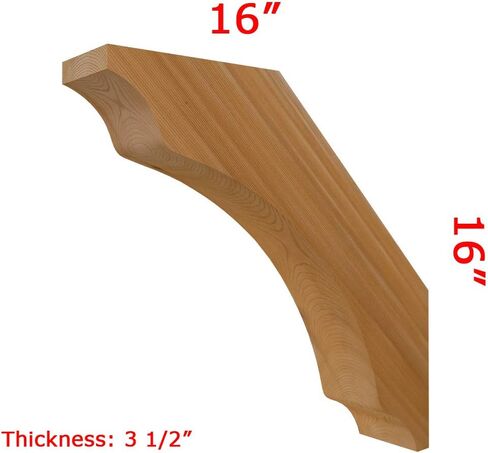 دعامة خشبية 64T1 ذات لمسة نهائية ناعمة - عرض 16 بوصة - ارتفاع 16 بوصة - سمك 3 1/2 بوصة من Timber Build in Kuwait