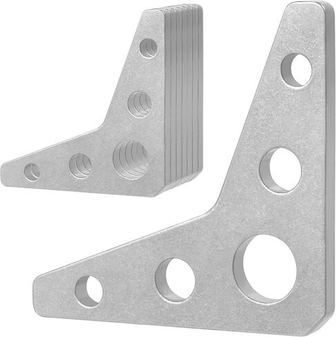 A572 Grade 50 Weld On Gussets 8 Pack 3"x3"x1/4" Steel Triangle Braces Vibratory Polished High Strength Corner Supports for Welding Tables Roll Cages and Trailers Non Galvanized Safe Welding in Saudi Arabia