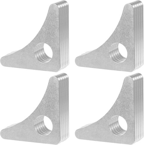 A572 Grade 50 Weld On Gussets 8 Pack 3"x3"x1/4" Steel Triangle Braces Vibratory Polished High Strength Corner Supports for Welding Tables Roll Cages and Trailers Non Galvanized Safe Welding in Saudi Arabia