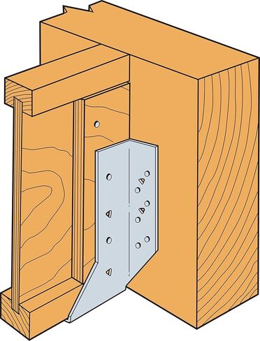 سيمبسون ربطة عنق قوية HU212 HU شماعات مجلفنة مثبتة على الوجه مقاس 2 × 12 (عبوة من 25 قطعة) in Kuwait