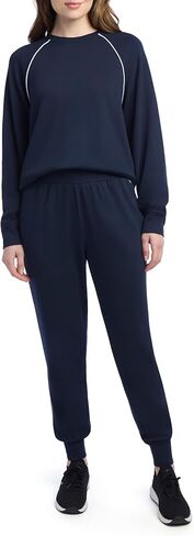 طقم بلوفر نسائي من Danskin مكون من قطعتين بيكيه لوكس برقبة دائرية in Kuwait