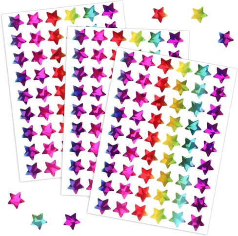 1,620 Holographic Stickers for Kids' Rewards:Shiny Small Stars, Flowers, and Hearts (0.6") for School, Classroom, Student, and Teacher Supplies, Behavior Reward Charts,DIY in Kuwait