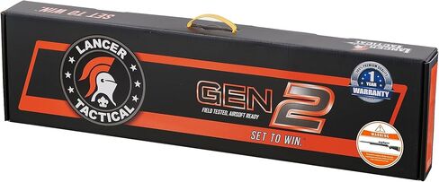 بندقية قنص لانسر التكتيكية M24 Bolt Action Spring Powered Airsoft مع نطاق وBipod يصل إلى 500 إطارًا في الثانية (ملولبة) - متوافقة مع كاليفورنيا in Kuwait