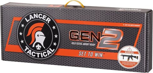 بندقية Lancer التكتيكية Gen 2 Airsoft Rifle MK18 CQB M4 GEN 2 بوليمر - بندقية Airsoft AEG كهربائية كاملة/شبه آلية مع 0.20 جرام BBS وشاحن وبطارية - متوافقة مع كاليفورنيا in Kuwait
