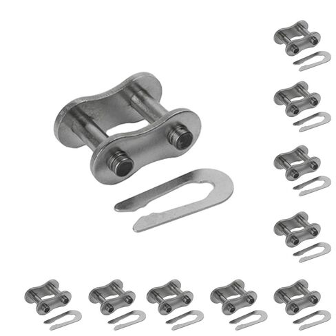 جيريميويل 10 قطع 41NP مطلي بالنيكل وصلة ربط سلسلة دوارة وصلة رئيسية ANSI Standard in Kuwait