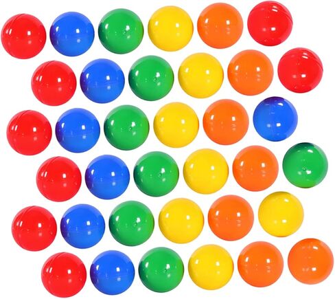 Toyvian 100pcs Openable Lottery Balls 3CM Plastic Raffle Balls for Party Activities Game Props Seamless Small for Festivals and Celebrations in Kuwait