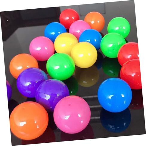 Toyvian 100pcs Openable Lottery Balls 3CM Plastic Raffle Balls for Party Activities Game Props Seamless Small for Festivals and Celebrations in Kuwait