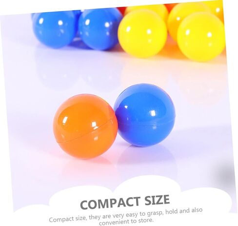 Toyvian 100pcs Openable Lottery Balls 3CM Plastic Raffle Balls for Party Activities Game Props Seamless Small for Festivals and Celebrations in Kuwait