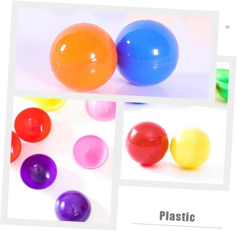 Toyvian 100pcs Openable Lottery Balls 3CM Plastic Raffle Balls for Party Activities Game Props Seamless Small for Festivals and Celebrations in Kuwait