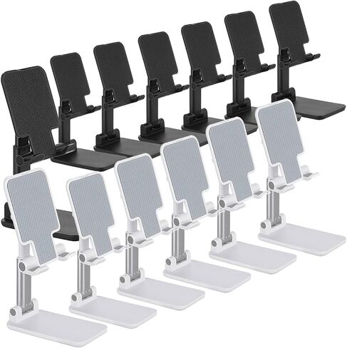 24 PCS طاولة المكتب للهاتف الخليوي طاولة مكتب قابلة للتعديل زاوية قابلة للطي حامل قابلة للطي محمولة حامل الهاتف المحمول السيليكون سليكون بوس ذكي حامل الكمبيوتر اللوحي. in Kuwait