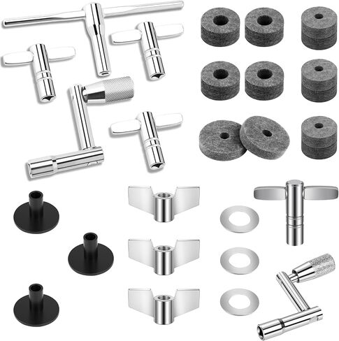 23pcs Cymbal Replacement Accessories Set with Drum Keys 5-Pack in Kuwait