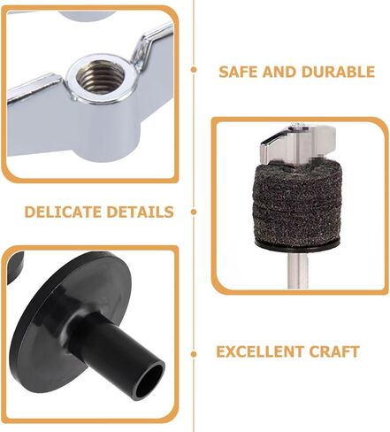 TIDTALEO 21pcs Drum Cymbal Felt Pads Set Non-Slip Gray Felt Cymbal Replacement Accessories for Drum Kit Practical Stand Suitable for Beginner and Professional Drummers in Saudi Arabia