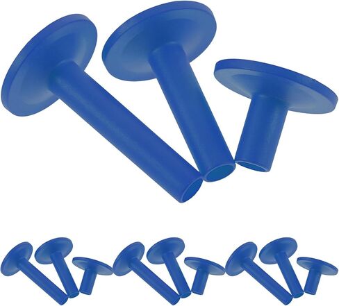 SHOWERORO 12Pcs Drum Kit Cymbal Sleeves Plastic Mount Accessories Set with 6.2Cm, 5Cm, 2.8Cm Heights for Cymbal Stand Replacement in Blue in Saudi Arabia