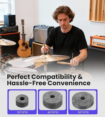 23pcs Cymbal Replacement Accessories Set with Drum Keys 4-Pack in Kuwait