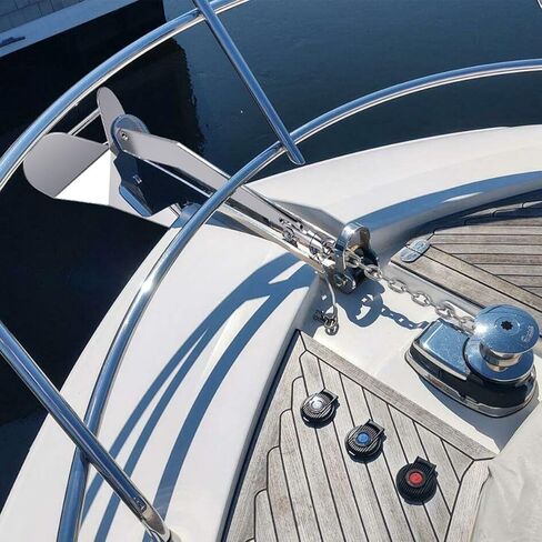 حبل مرساة مرساة، 1/2 بوصة حبل مرساة/خط 100 قدم مع سلسلة مرساة 1/4 بوصة 10 أقدام وموصل دوار، سلسلة بحرية قصيرة الارتباط من الفولاذ المقاوم للصدأ G4 316 مع حبل نايلون ثلاثي الأشرطة in Kuwait