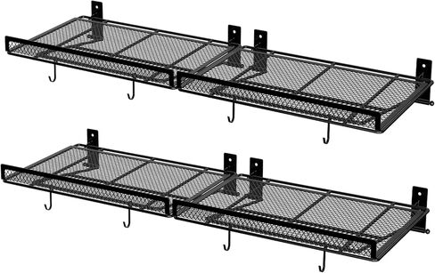 BABKAS 2 Pack Garage Wall Shelving,16.5" x 12.2" Garage Shelving Wall Mounted for Garage, Office,Laundry Room,Basement,Closet and Kitchen, Holds Up to 160 Lbs in Saudi Arabia