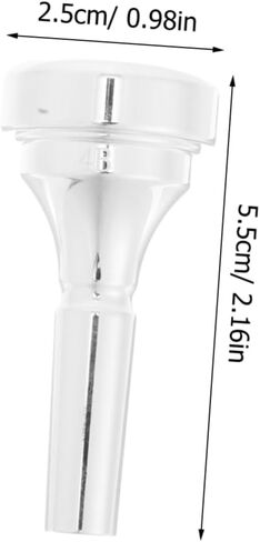 Brass Cornet Mouthpiece in B Sturdy 4B Replacement Mouthpiece for Beginners Metal Instrument Accessory for Student Cornet Enhanced Performance for Practice and Stage Use in Saudi Arabia