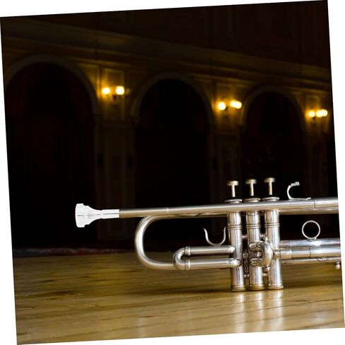 Brass Cornet Mouthpiece in B Sturdy 4B Replacement Mouthpiece for Beginners Metal Instrument Accessory for Student Cornet Enhanced Performance for Practice and Stage Use in Saudi Arabia