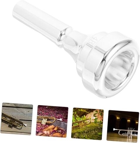 Brass Cornet Mouthpiece in B Sturdy 4B Replacement Mouthpiece for Beginners Metal Instrument Accessory for Student Cornet Enhanced Performance for Practice and Stage Use in Saudi Arabia