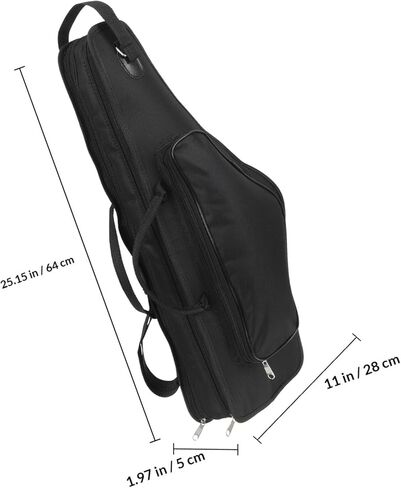 حقيبة تخزين Veemoon Alto Saxophone مع بطانة سميكة مقاومة للصدمات، وأشرطة كتف مزدوجة قابلة للتعديل، حافظة ساكسفون محمولة متوسطة الحجم للسفر وحماية الأدوات in Kuwait