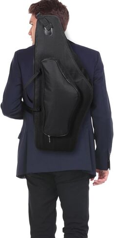 حقيبة تخزين Veemoon Alto Saxophone مع بطانة سميكة مقاومة للصدمات، وأشرطة كتف مزدوجة قابلة للتعديل، حافظة ساكسفون محمولة متوسطة الحجم للسفر وحماية الأدوات in Kuwait