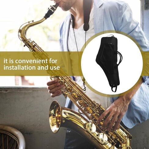 حقيبة ظهر Kisangel Universal مقاومة للماء والصدمات Alto Saxophone مع أشرطة كتف مزدوجة للموسيقيين، حقيبة ساكسفون خفيفة الوزن مناسبة للسفر والتخزين in Kuwait