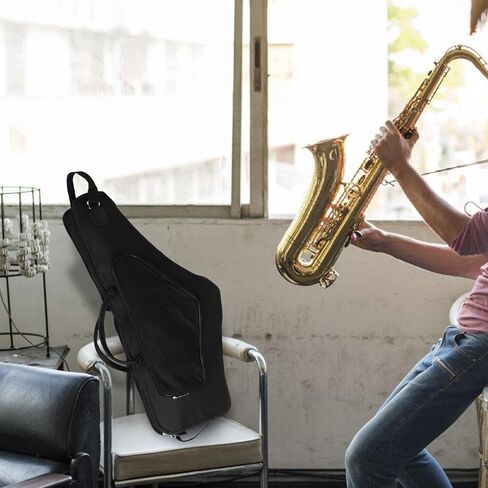 حقيبة ظهر Kisangel Universal مقاومة للماء والصدمات Alto Saxophone مع أشرطة كتف مزدوجة للموسيقيين، حقيبة ساكسفون خفيفة الوزن مناسبة للسفر والتخزين in Kuwait
