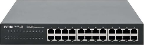 Eaton Tripp Lite Series 24-Port 10/100/1000 MBPS سطح المكتب Gigabit Ethernet مفتاح غير مُدار ، حاوية معدنية in Saudi Arabia