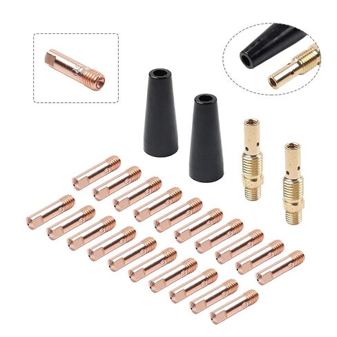 Contact Tips Kit MIG Welding Equipment Gasless Nozzle 20Pcs for MB 14AK Torch 0.030" in Saudi Arabia