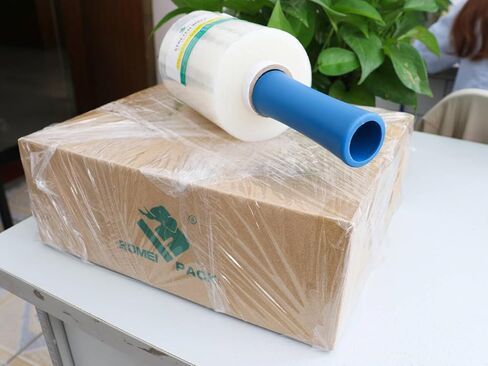 BOMEI PACK 6 Pack Industrial Replace Mini Clear Stretch Wrap 5" 1000ft 80 Gauge for Pallet Wrap, Durable Self-Adhering Plastic Wrap for Packing, Moving, Heavy Duty in Saudi Arabia