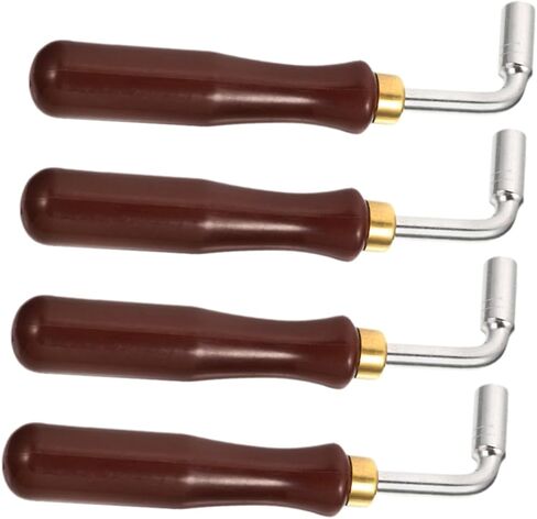 HEMOTON 4pcs Dulcimer Tuning Spanner Set Wrench Tool for Music Instrument Precision Adjustment Ergonomic Grip for Comfortable Use Compatible with Various Dulcimer Models in Saudi Arabia