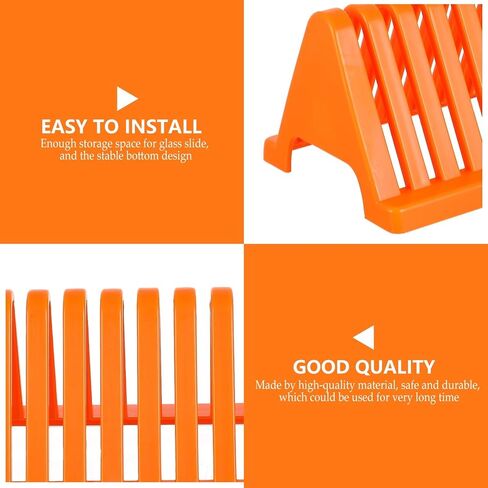 PartyKindom 2pcs Laboratory Glass Slide Drying Stand Glass Plate Drain Shelf Slide Drain Racks for Electrophoresis Gel Casting in Saudi Arabia