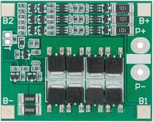 12V18650 Lithium Board 11.1V 12.6V with Balanced 25A Overcurrent Charge and Discharge 1Pcs in Saudi Arabia