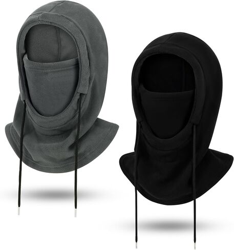 Balacalva Winter Ski Face Mask for Men Women Warm Polar Fleece Hood Neck Face Scarf for Cold Weather in Saudi Arabia