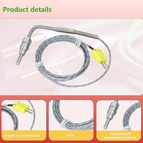 K-Type thermocouple Probe 1/8 NPT Thread Compression Adjustable Length Temperature Detection Range -100 °F to 2200 °F in Saudi Arabia