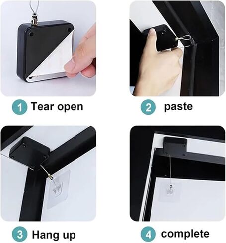 Exquisite-2 Piece Punch-Free Door Closer with Tunnel Pull for Home Office 500G in Saudi Arabia