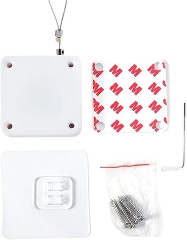 جهاز إغلاق شد للباب بدون ثقب 500 جرام - 1000 جرام (أبيض 800 جرام) in Kuwait