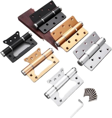 2pcs Door Closer Hidden Hinge Positiong Soft Closing Stopper Aluminum Alloy Device Hardware(Groove Type-Gray) in Saudi Arabia