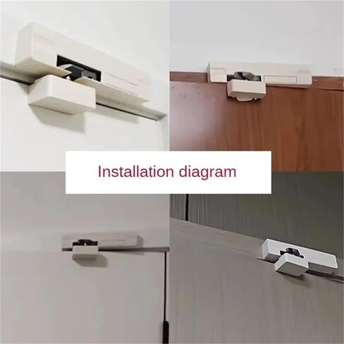 سدادة الباب الأقرب Deferme Porte Automatique Retratil Closingtope أسود بني مفتوح من اليسار in Kuwait