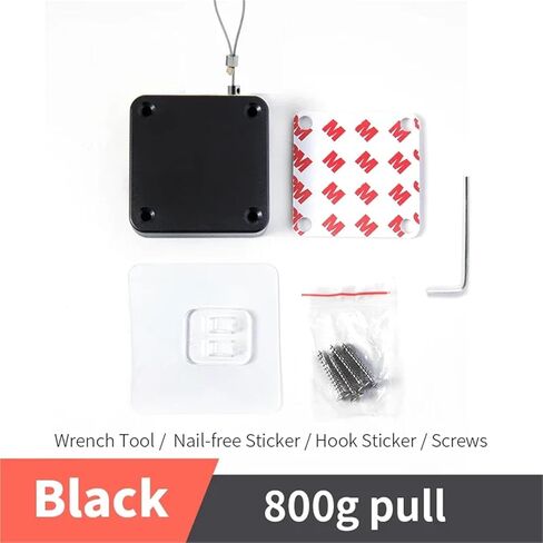 جهاز إغلاق الباب الخالي من الثقب 500 جرام - 1000 جرام (أسود 800 جرام) in Kuwait