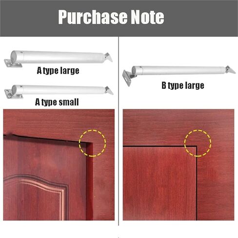 Door Closer 60kg Soft Closure Adjustable Gas Spring 110 Degree Positioning Stop Hardware Aluminum Alloy(B) in Saudi Arabia