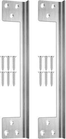 1/2 قطعة 7 بوصة مزلاج الباب درع حماية لوحات Outswing الأمن مزلاج لوحة تعزيز المهاجم لوحة (1 قطعة) in Kuwait