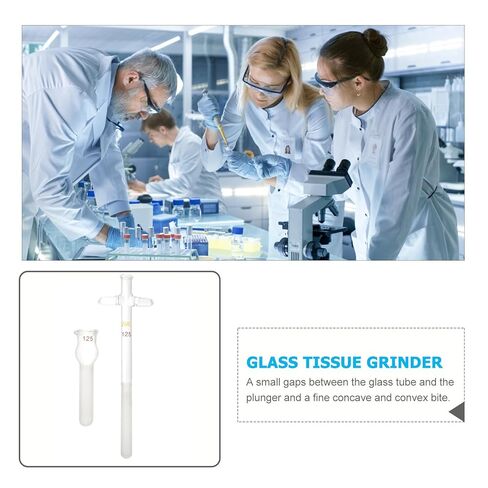 Holibanna 2ml High Temperature Resistant Glass Cell Tissue Homogenizer with Pestle for Laboratory Use, Science Experiment Glassware for Cell Grinding and Laboratory Equipment in Kuwait