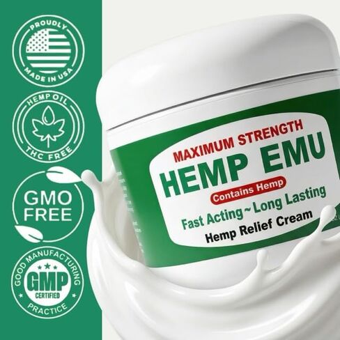 Hemp Emu Joint & Muscle Cream, 4 Oz. in Saudi Arabia