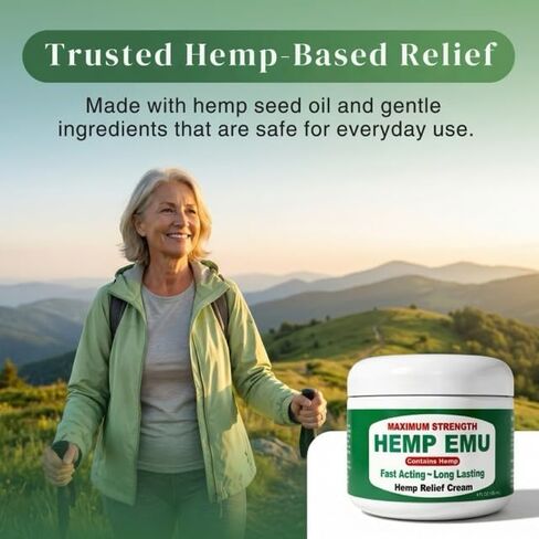 Hemp Emu Joint & Muscle Cream, 4 Oz. in Saudi Arabia