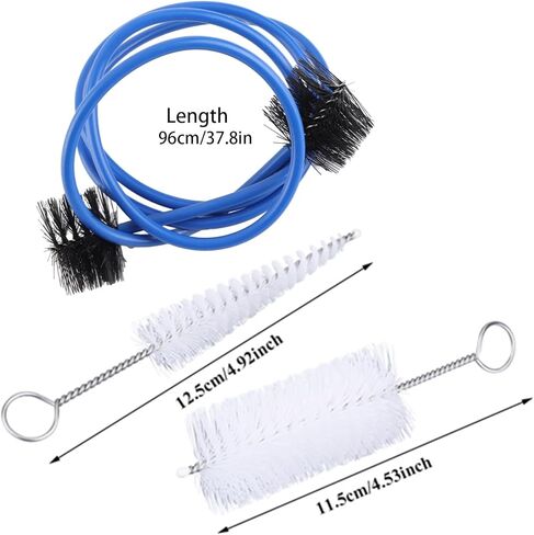مجموعة 3 قطع من فرش تنظيف البوق، فرشاة مرنة لقطعة الفم على شكل ثعبان، ملحقات للعناية بالثعبان، مجموعة أدوات تنظيف فرشاة مرنة لفرشاة تنظيف صمام البوق in Kuwait